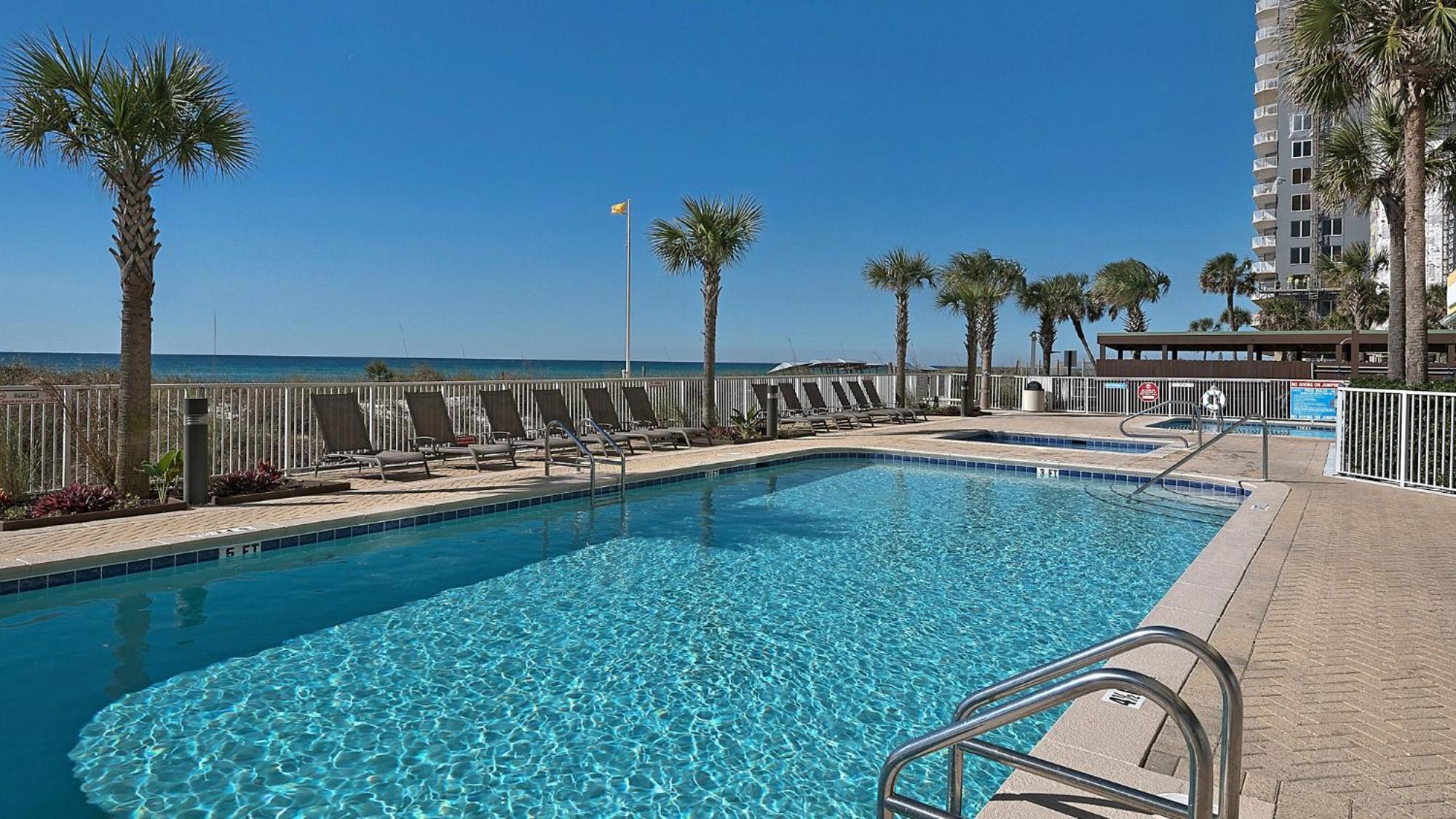 Parking Included-Beachfront 2Bd Ocean Villa! Gorgeous Amenities, Private Complex Panama City Beach Exterior photo